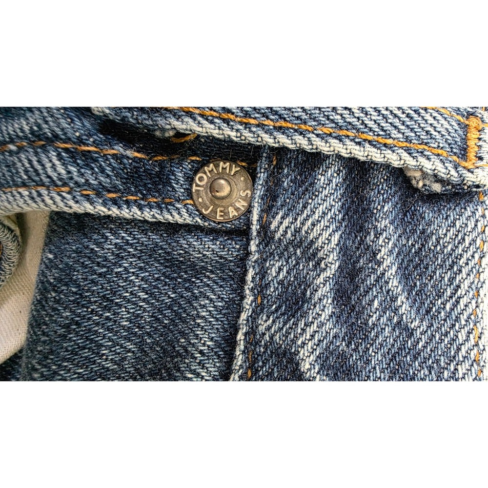 Tommy Jeans Men's Denim Carpenter Shorts Blue Medium Wash Hammer Loop Size 36 - Picture 8 of 12